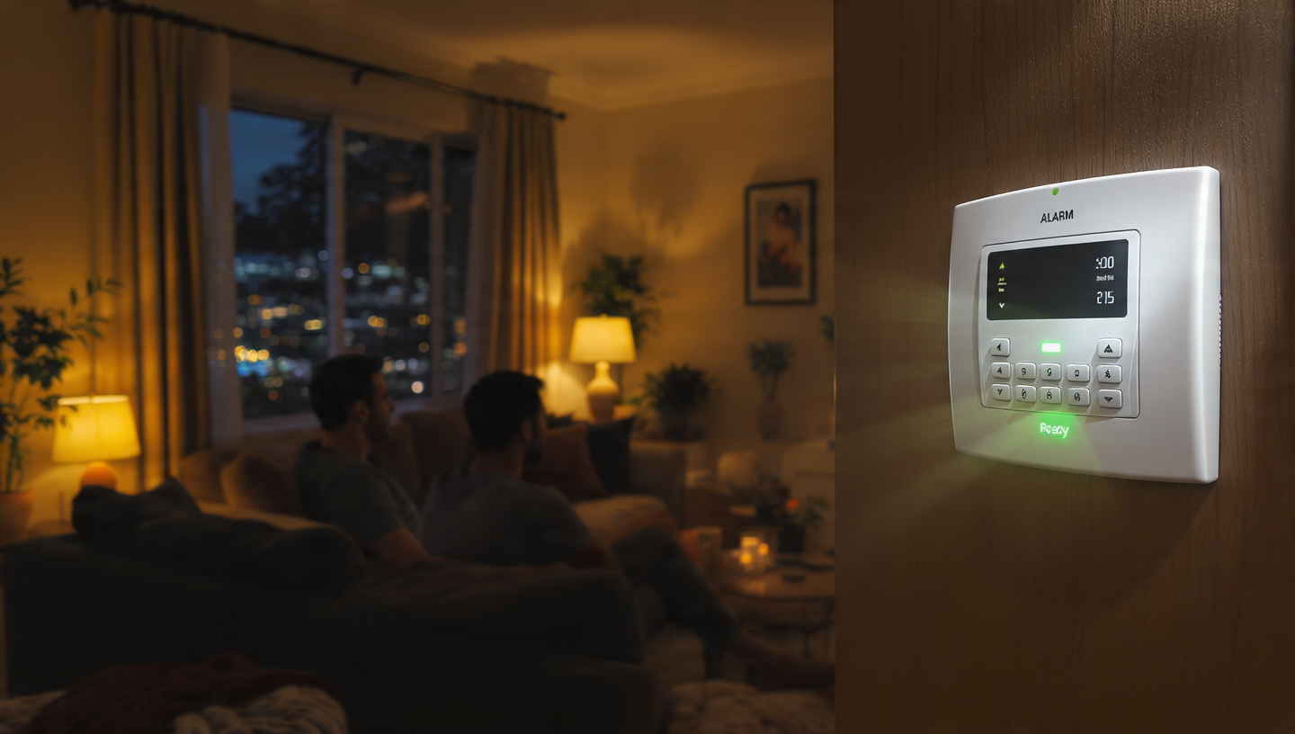 create-a-photorealistic-lifestyle-image-of-a-coupl(3) Alarm System Installation