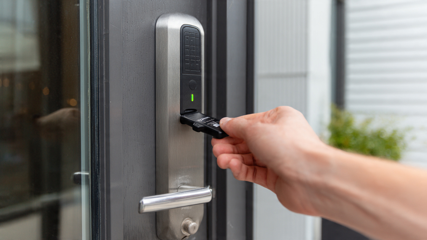 photorealistic-close-up-of-a-secure-side-door-to-a(3) Intercom vs Access Control Sydney