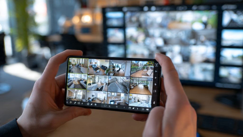 Security camera installation