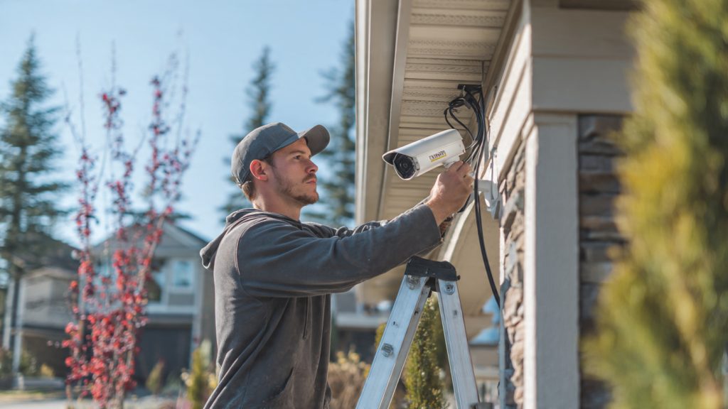 Security camera installation