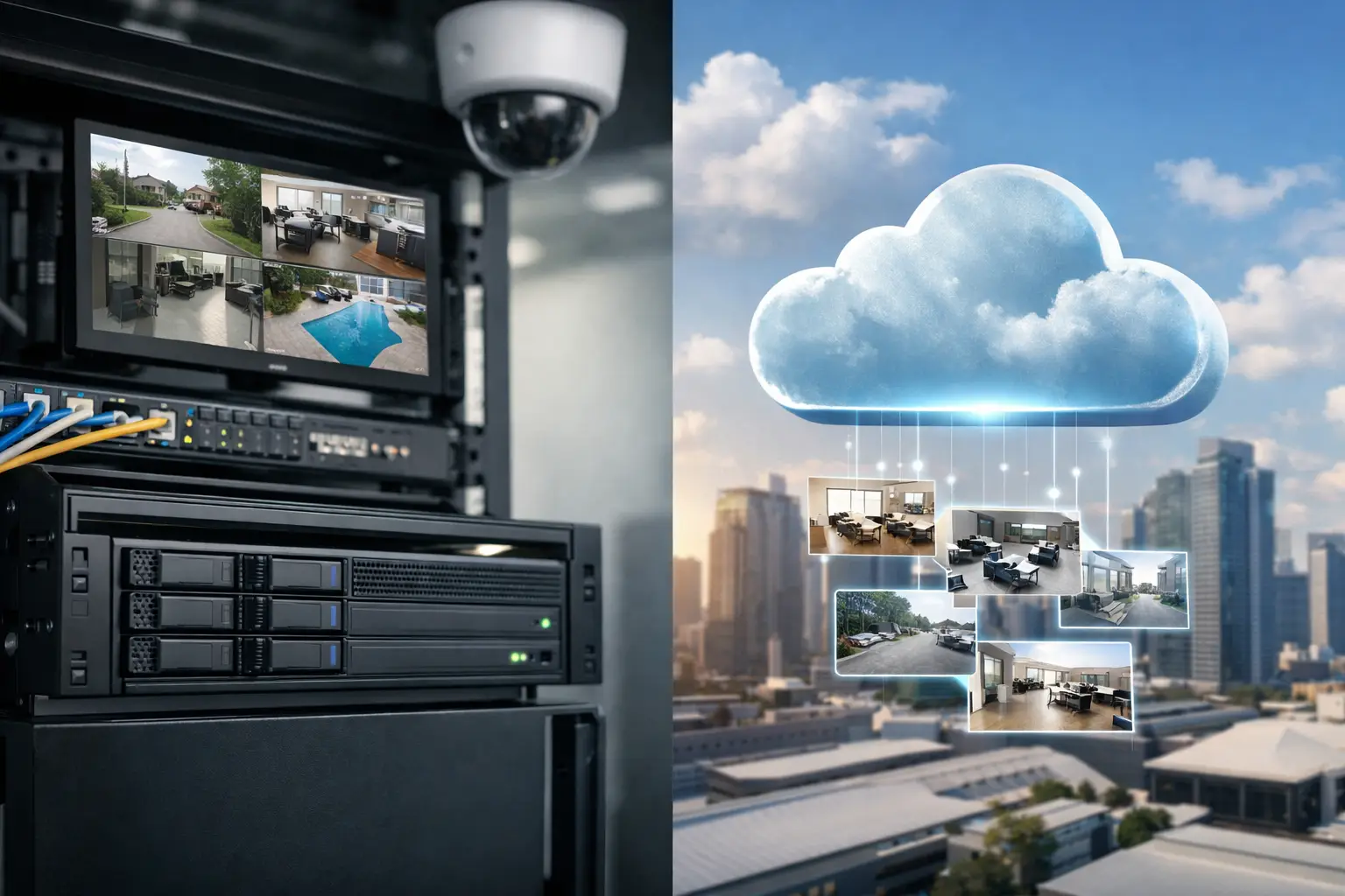 NVR Versus Cloud Storage for Connected CCTV